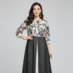 Ricki Cherr Women’s Maternity Elegant Wedding Party Dress Sequin Size M